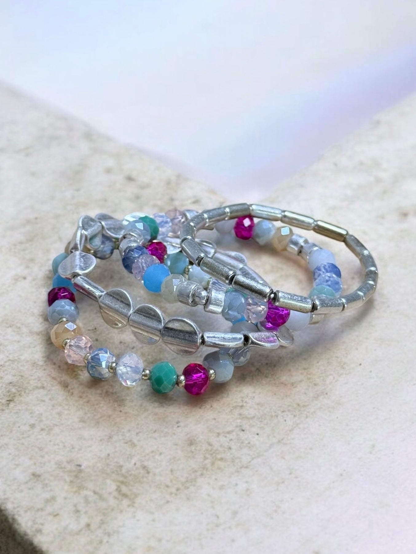 Color Pop Beaded Bracelet Set