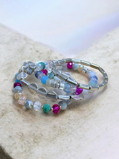 Color Pop Beaded Bracelet Set