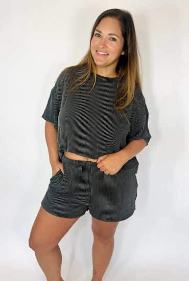 Stick With Me Ribbed Two Piece Set