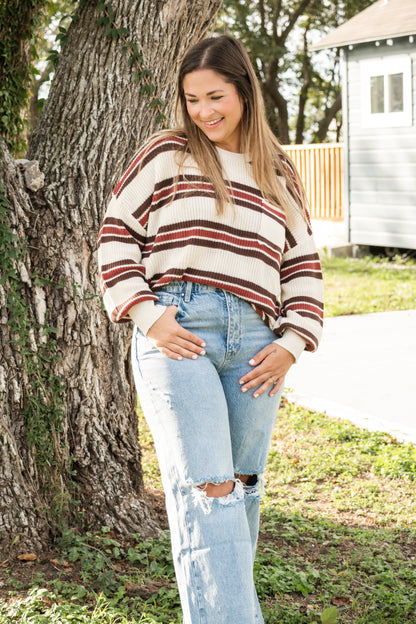 Trendsetter Stripe Sweater Top