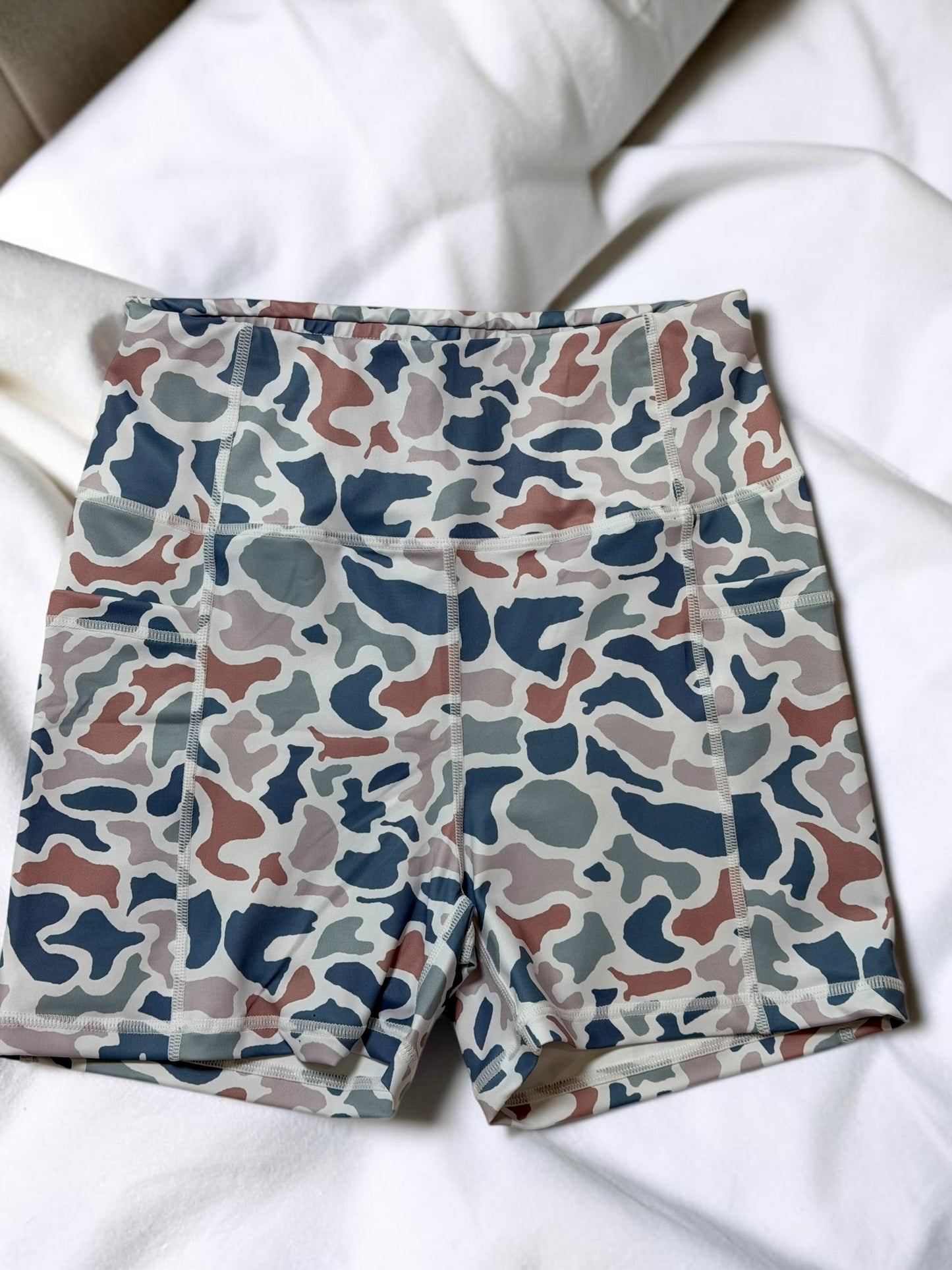 Camo Motion Biker Shorts