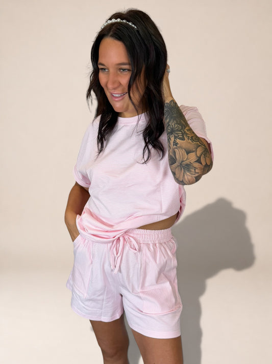 Pink Parade Stripe Set