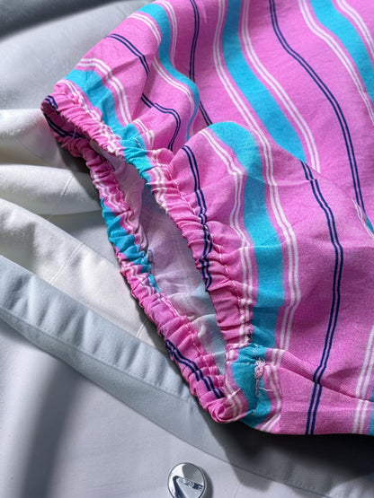 Sugar Striped Duo Shorts Set