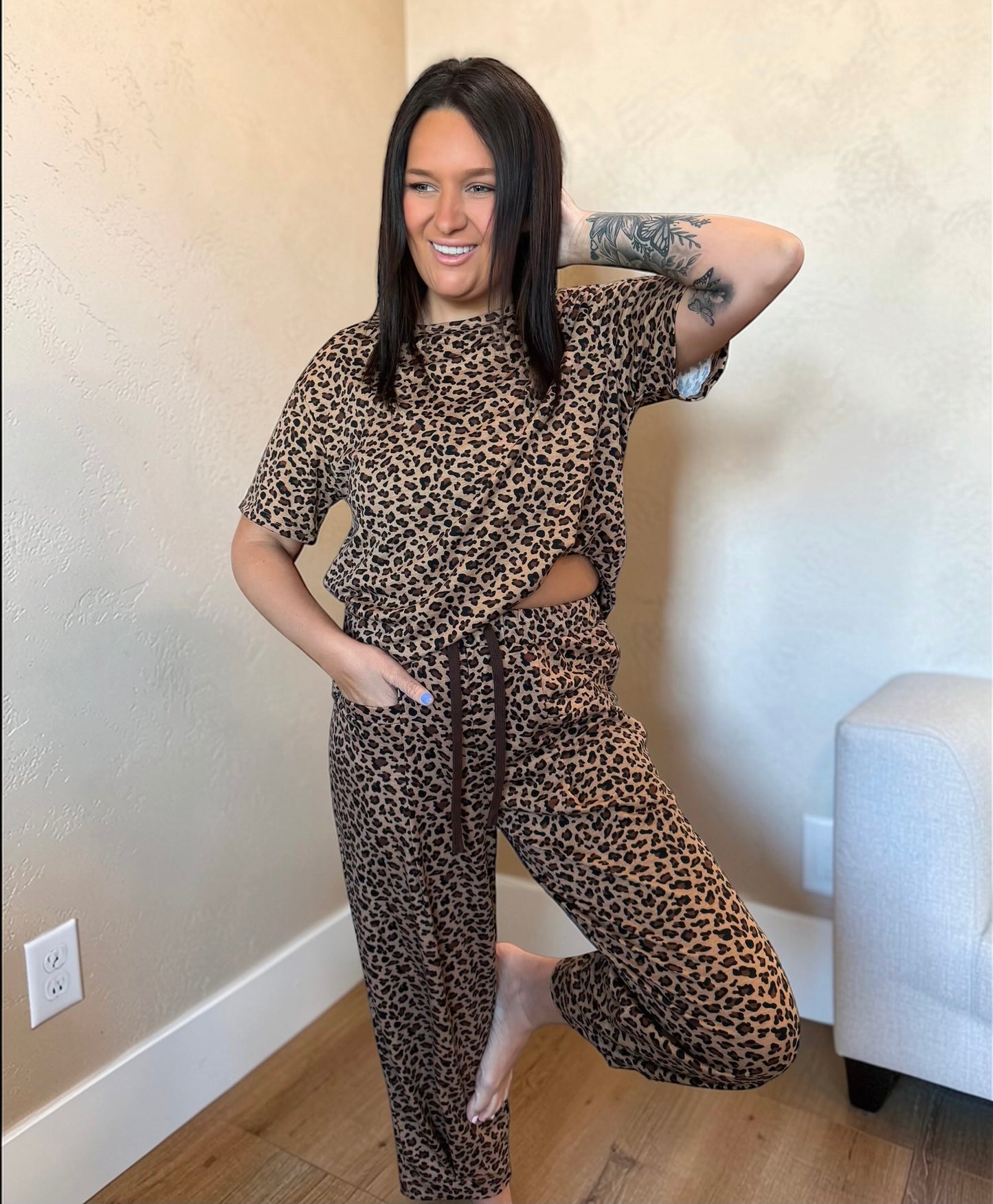 Brown Safari Pant Set