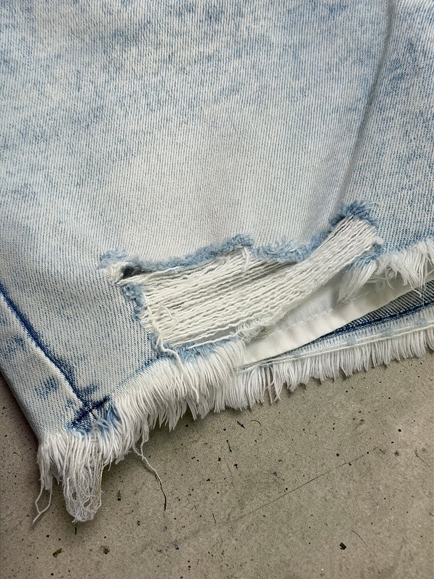 Luna Light Wash Denim Shorts