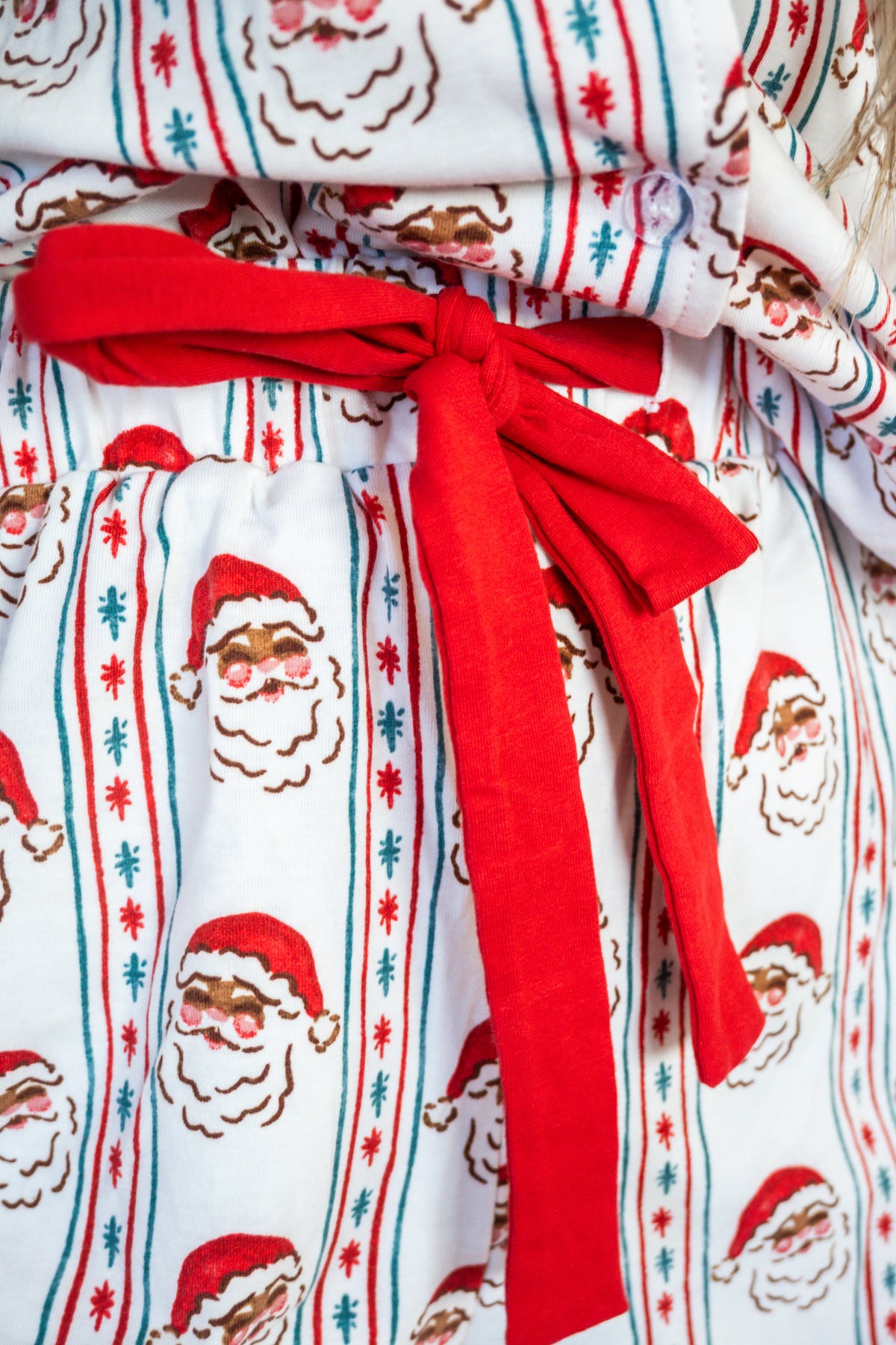 Santa & Stripes Ruffle PJ Set