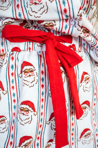 Santa & Stripes Ruffle PJ Set
