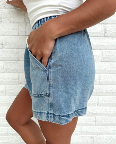 Brittany Stretchy Waist Band Shorts