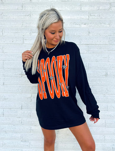 Spooky Season Long-sleeve Graphic Top