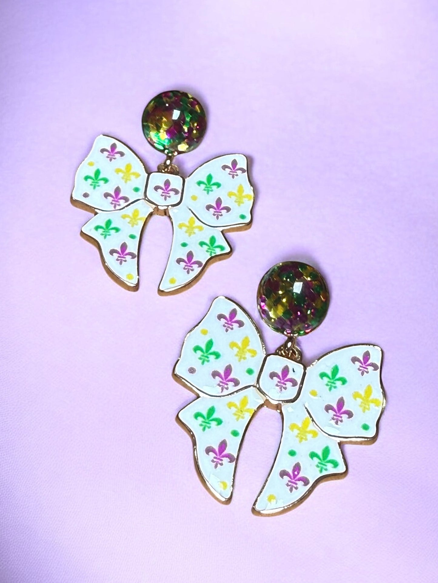 Carnival Cascade Dangle Stud Earrings