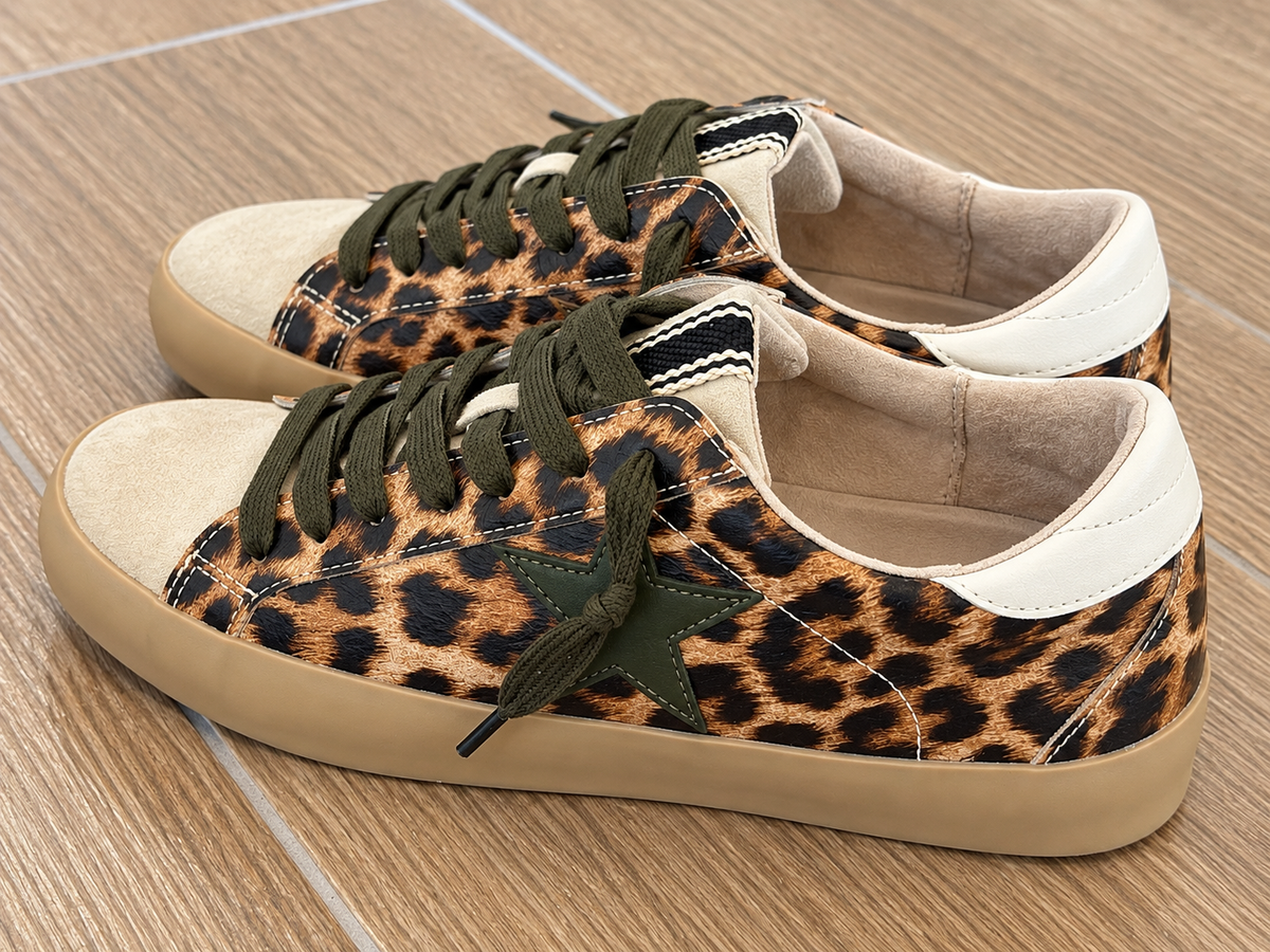 Paula Leopard Pop Sneaker Shoes