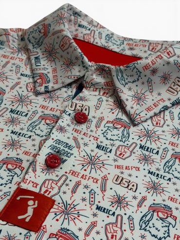 'Merica Free A'F Polo Shirt