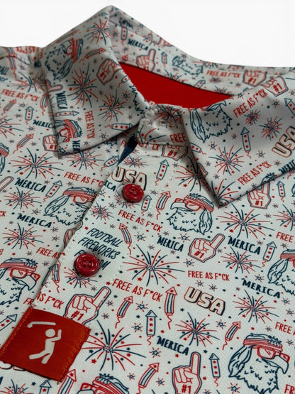 'Merica Free A'F Polo Shirt