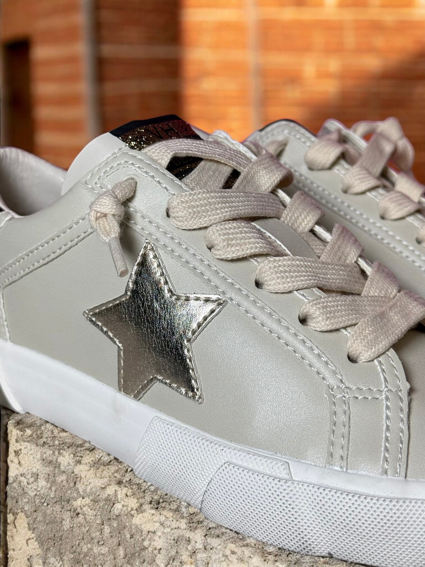 Maggie Gold Pop Low-Top Sneakers