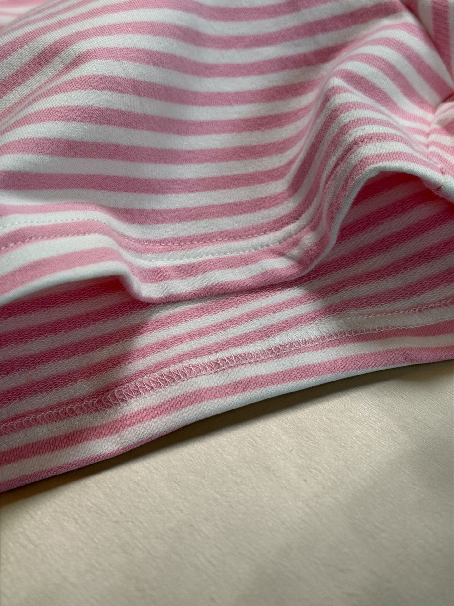 Pink Horizon Stripe Lounge Set