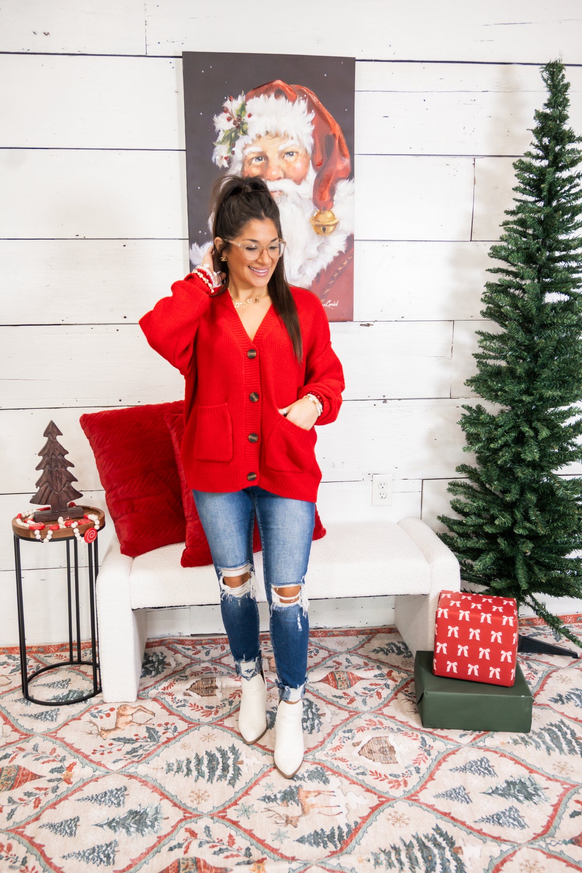 Scarlett Texture Knit Button Cardigan