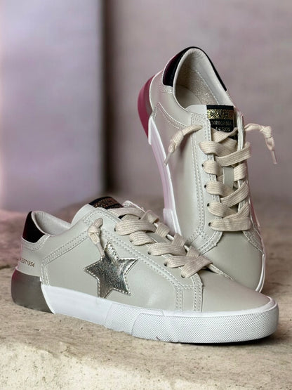 Maggie Gold Pop Low-Top Sneakers