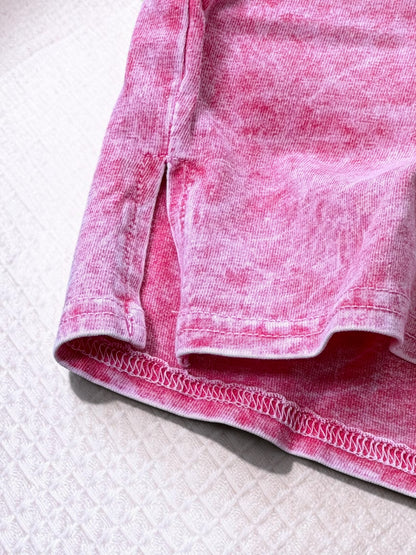 Frosted Halo Acid Wash Lounge Set