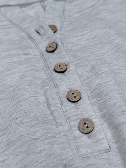 Double Take Two Toned Waffle Top