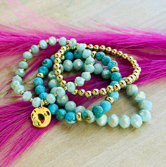 Shades Of Blue Bracelet Set