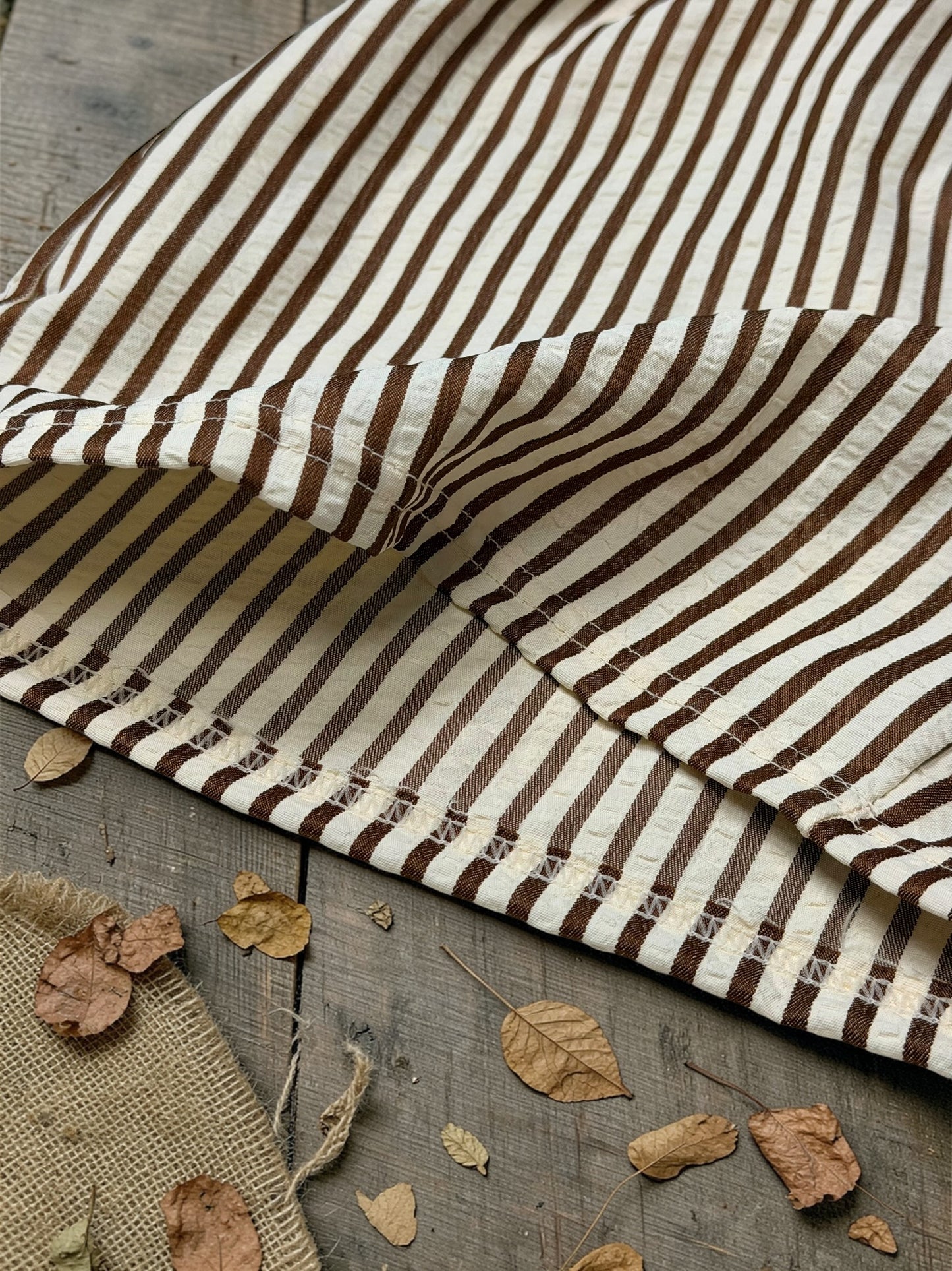 Resort Time Stripe Linen Shorts