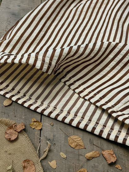 Resort Time Stripe Linen Shorts