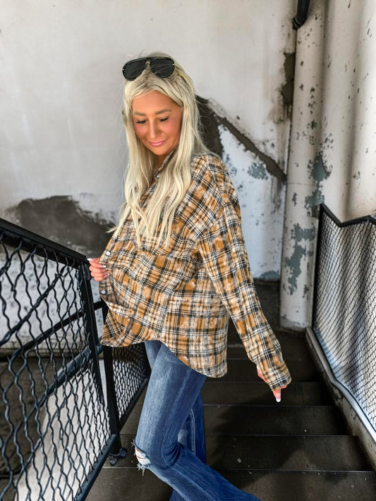 Chilly Morning Flannel Tops