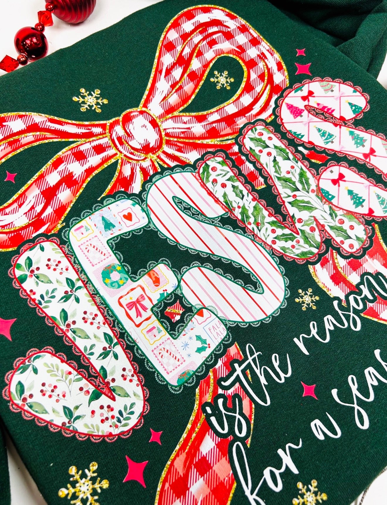 Jesus Is The Reason Graphic Crewneck Top