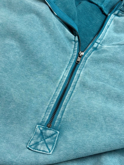 Laidback Half Zip Pullover Top