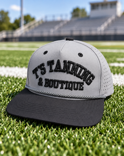 Grey & Black T's Tanning Rope Hat