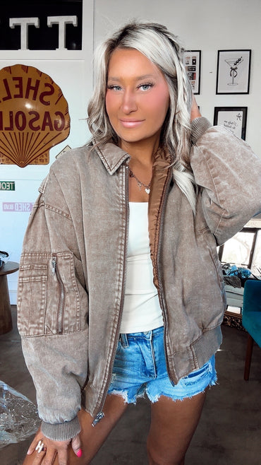 Heart Of Gold Oversized Denim Jacket