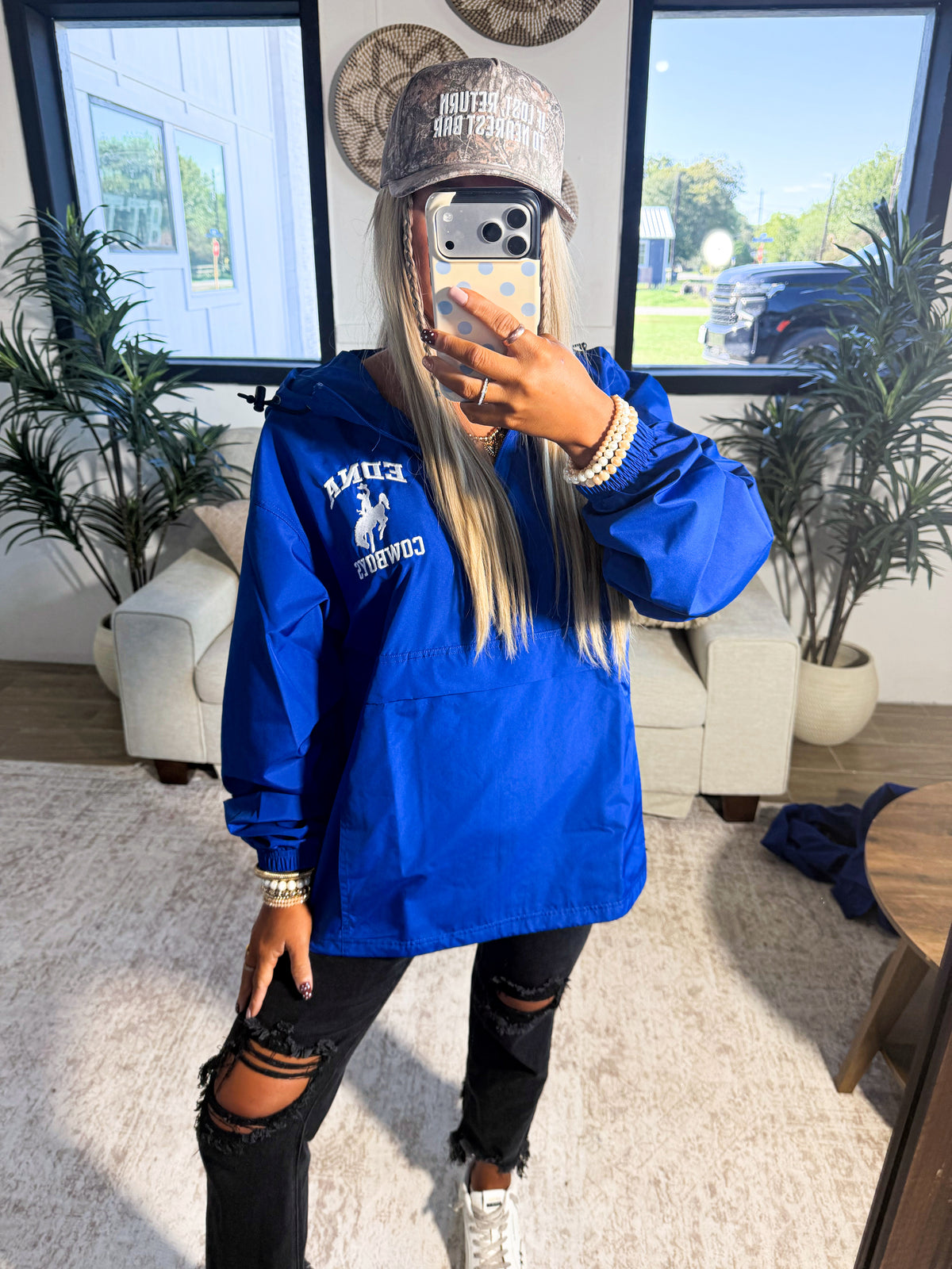 Edna Cowboys Windbreaker Jacket