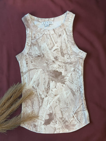 Camo Vibes Simple Tank Top