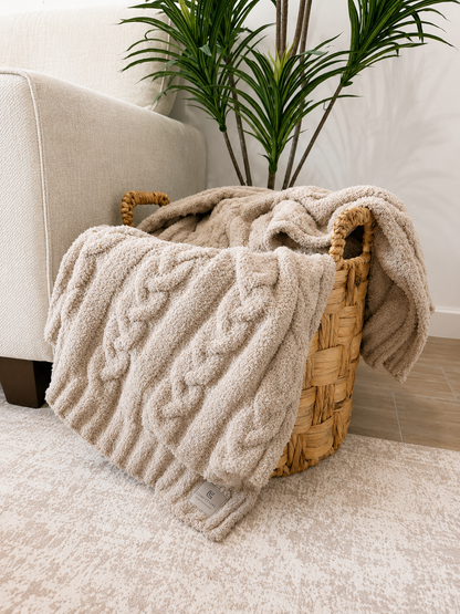 Braided Luxe Throw Blanket