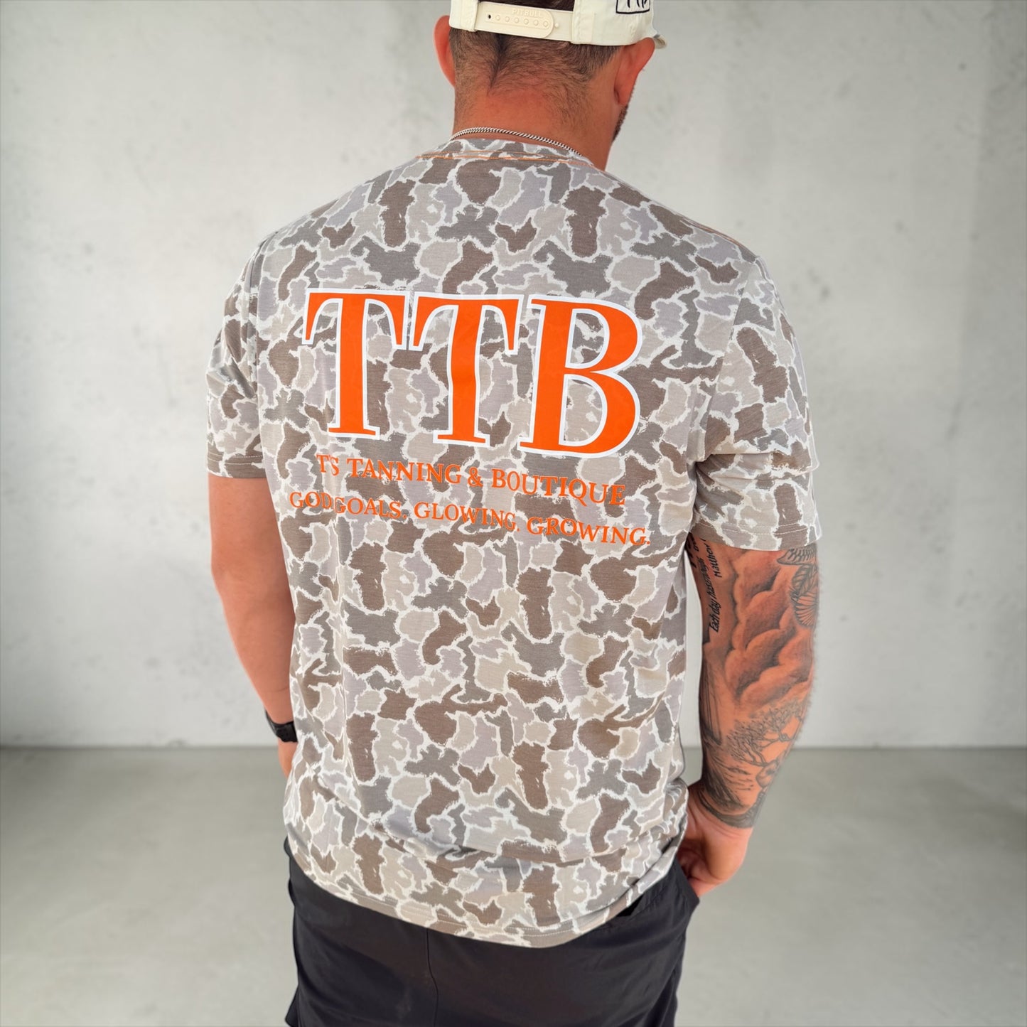 TTB Orange On Camo Graphic Tshirt