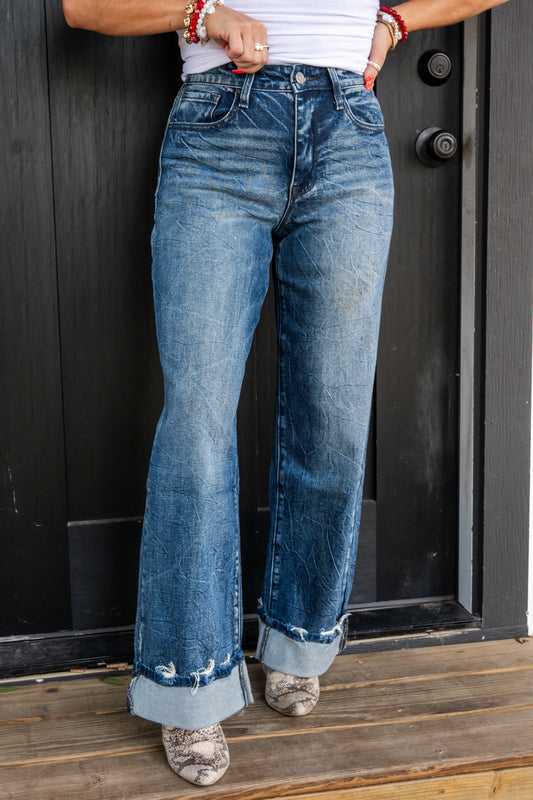Harlow High Rise Acid Wash Jeans