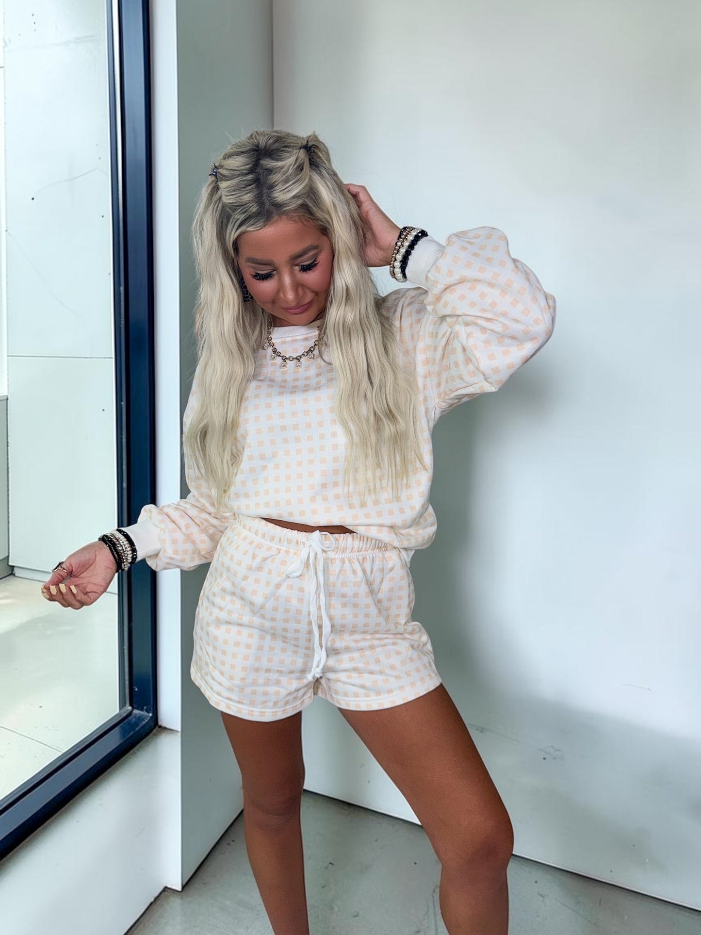 Plaid Glow Chill Lounge Set