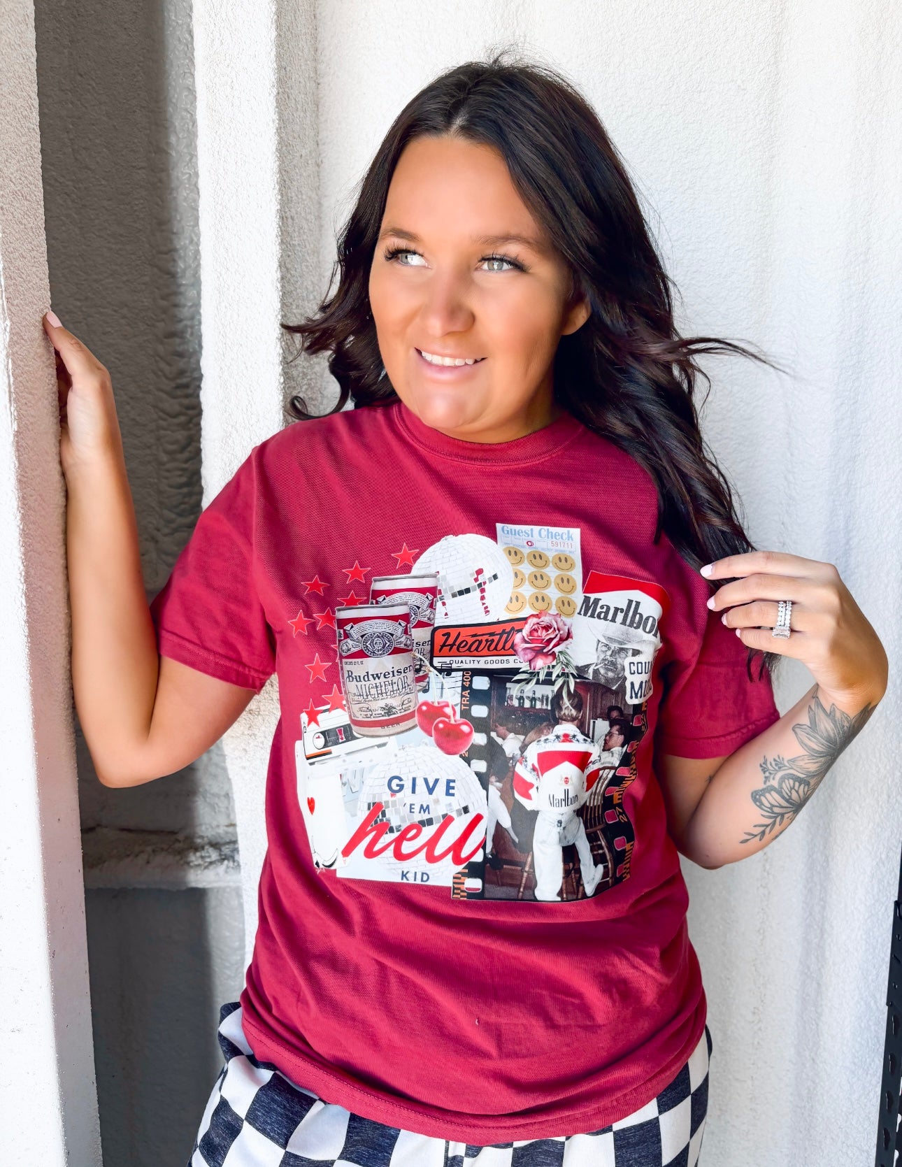 Give em Hell Kid Graphic T- Shirt