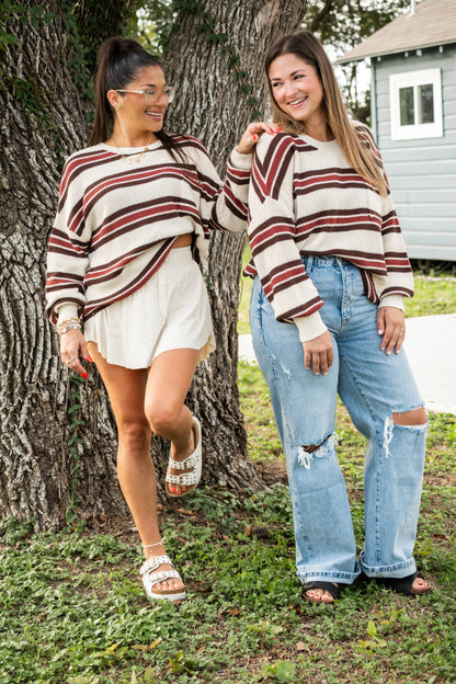 Trendsetter Stripe Sweater Top