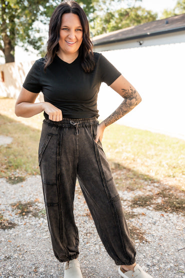 Faded Edge Cargo Joggers
