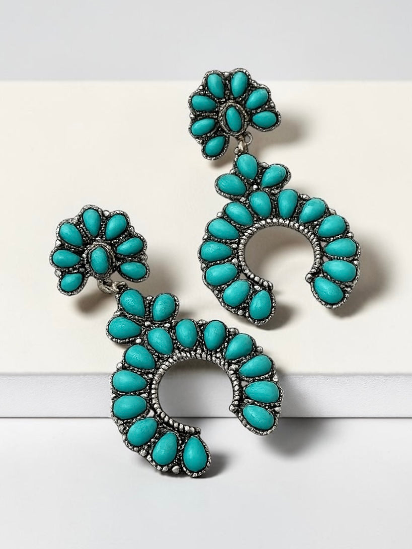 Lassoed In Turquoise Earrings