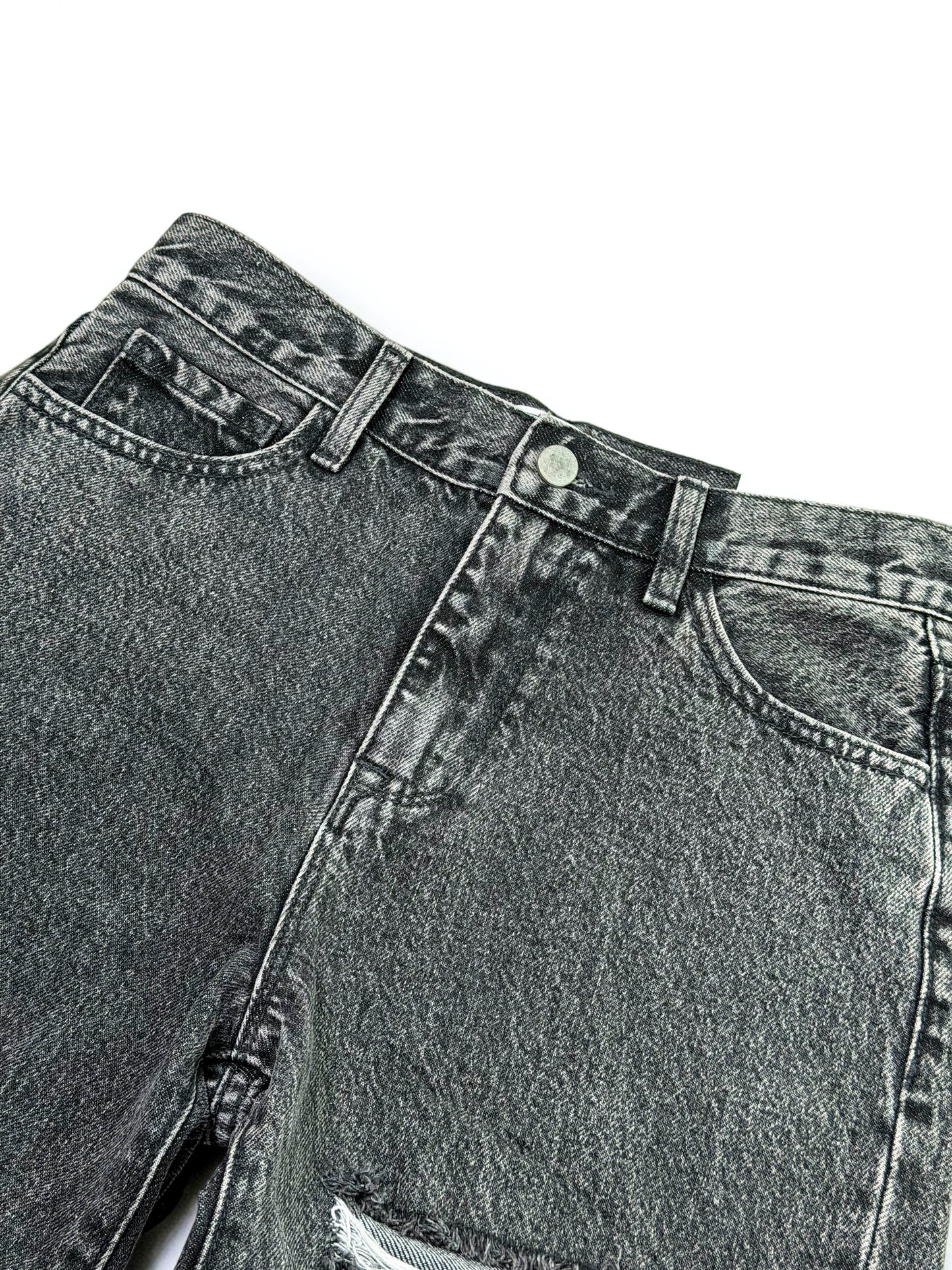 Drunken Nights Distressed Wide Leg Jeans