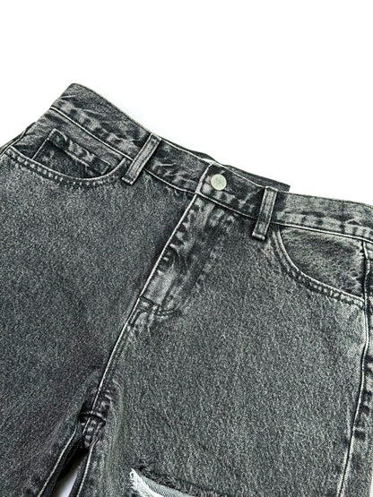 Drunken Nights Distressed Wide Leg Jeans