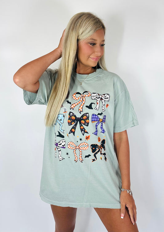 Halloween Bows And Things Graphic Top