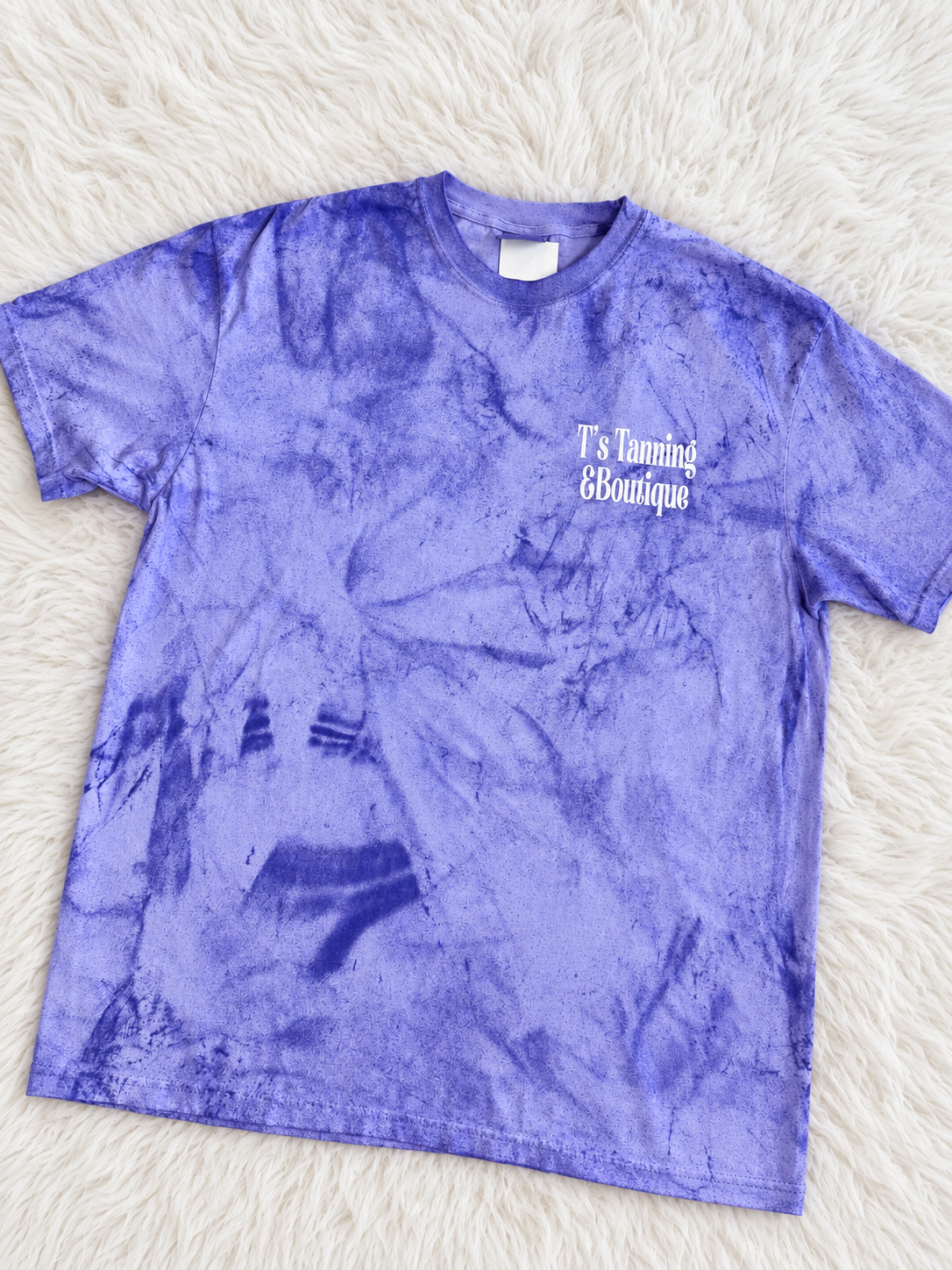 Purple And White TTB Logo Graphic T-shirt