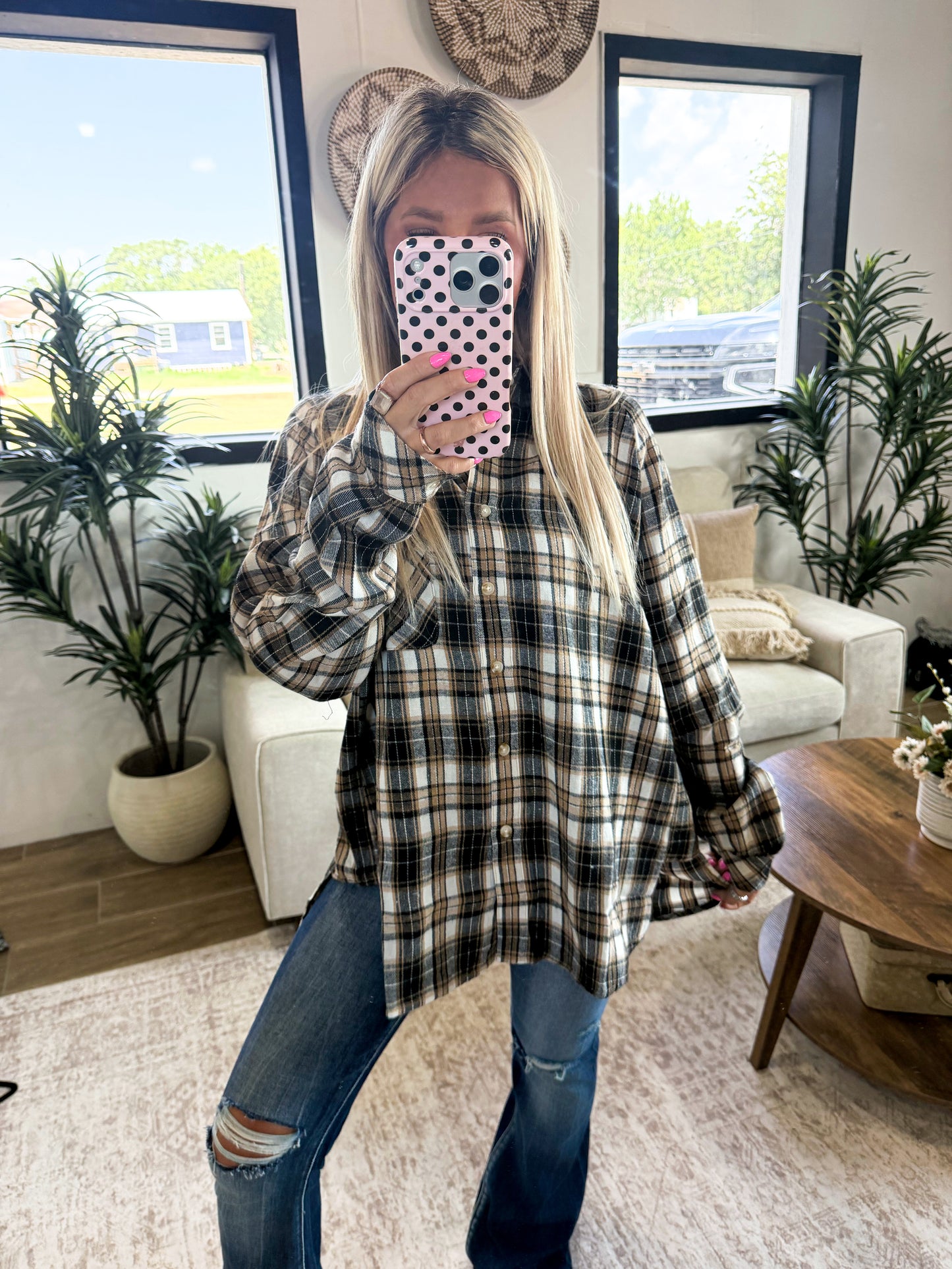 Cozy Check Plaid Flannel Shirt