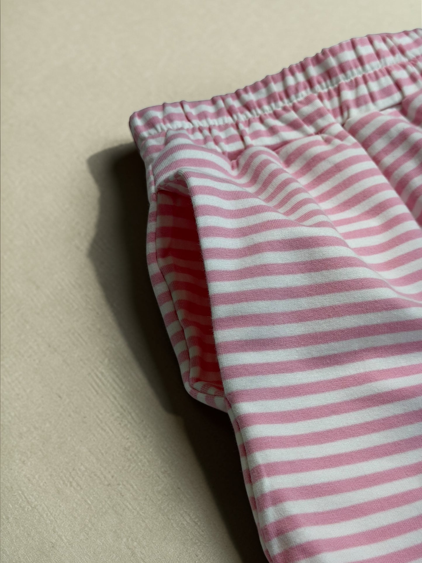 Pink Horizon Stripe Lounge Set