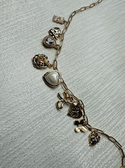 Covered in Bows Charm Necklace