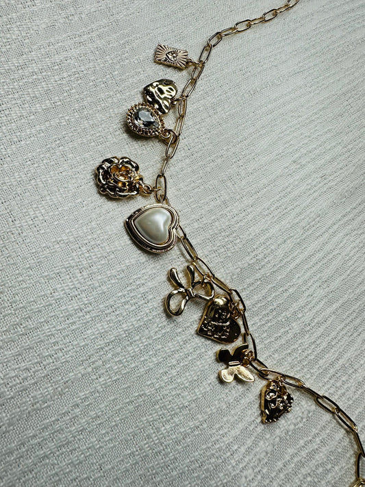 Covered in Bows Charm Necklace