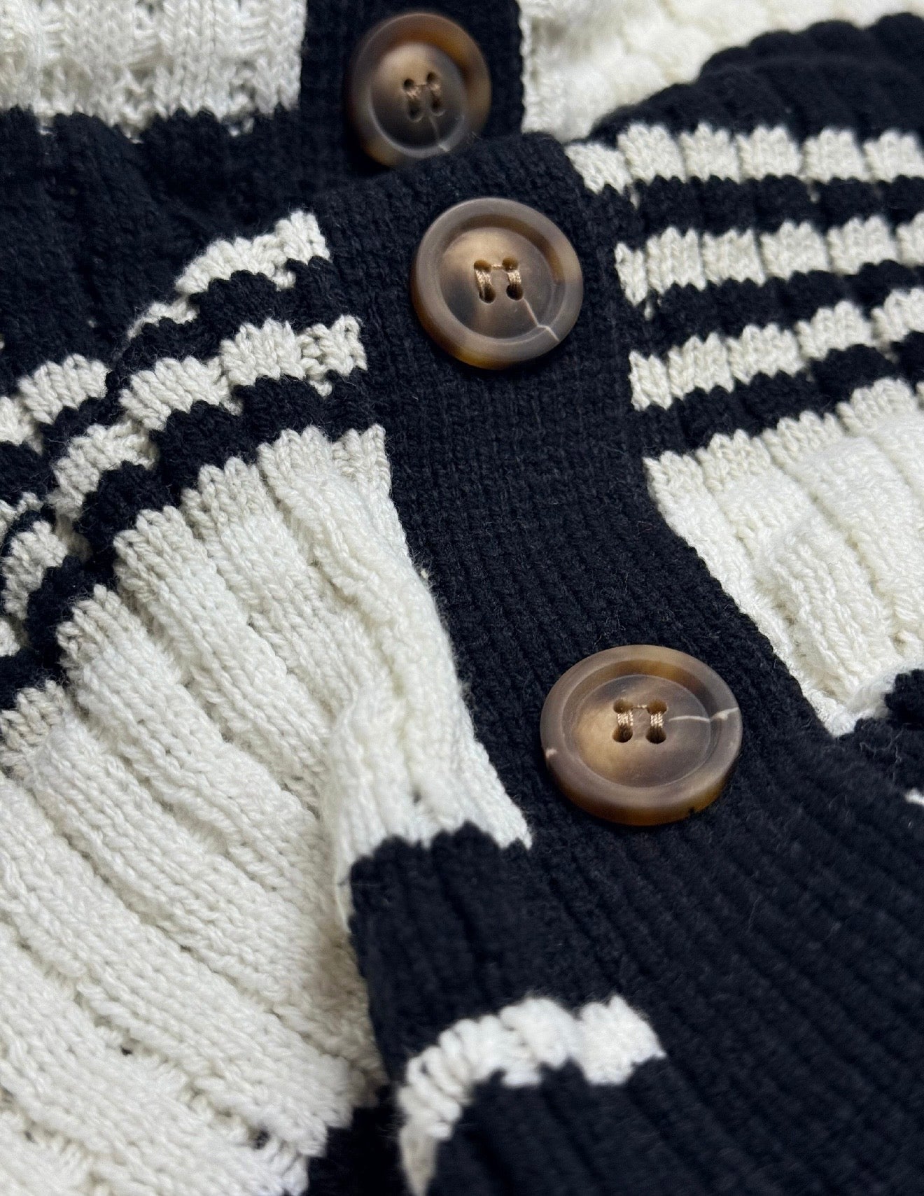 Onyx Eclipse Textured Knit Cardigan